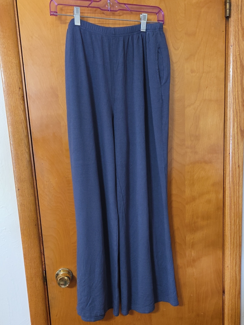 Pink Rose Womens Dusty Blue  Elastic-Waist Sweatpants